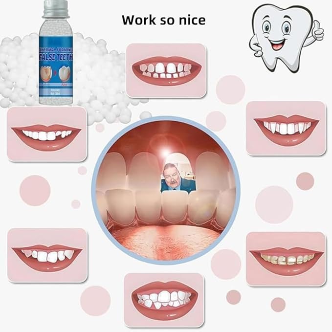 Tooth Repair Kit, Moldable Tooth Filling Repair Kit, Dental Care Kit Fixing The Missing and Broken Replacements, DIY Natural Filling Fake Teeth,Smile Confidently Again