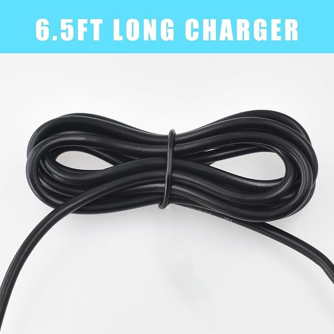 Charger Replacement for Meridian Trimmer Charging Cable Compatible with Meridian Grooming Electric Shaver, 6.5Ft Power Cord Supply Adapter