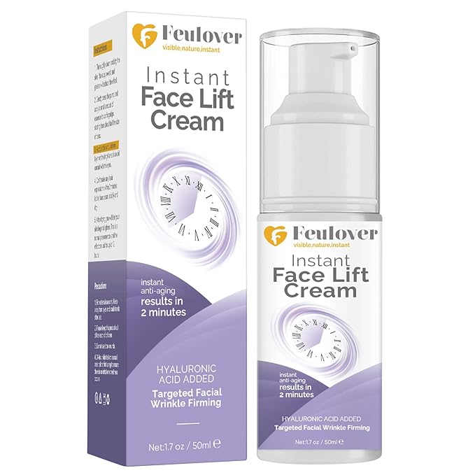 Instant Face Lift Cream, Facial Skin Tightening and Lifting Cream for Face, Smooth Wrinkles and Anti Aging