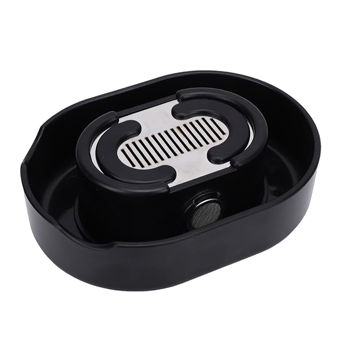 Shaver Rinser Efficient Manual Cleaner for Beard Shaving No Electricity Required Black Plastic 1pc for Men Women Home Use