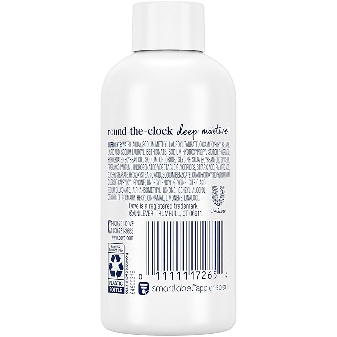 Dove Deep Moisture Body Wash 24-Pack, Travel Essentials, 3 Oz Ea