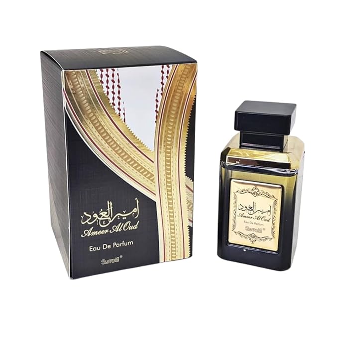 Surrati Ameer Al Oud Eau De Parfum Spray 100ML (3.38 OZ) – Exotic Long Lasting Arabian Perfume for Men with Woody & Floral Notes, A Must-Have Perfume Men which Provides All-Day Freshness