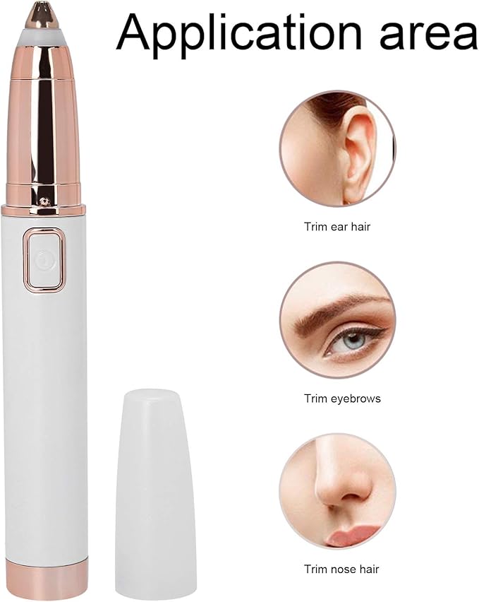 Milltrip Eyebrow Trimmer for Women, Professional Electric Eyebrow Trimmer Portable Eyebrow Shaver Removal Machine (Battery Type)