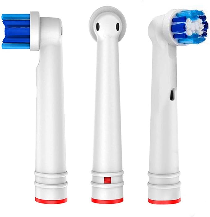 Replacement Brush Heads Compatible with OralB Braun- Pack of 4 Professional Electric Toothbrush Heads- Precision Refills for Oral-b 7000, Clean, Oral B Pro 1000, 9600, 500, 3000, 8000, Vitality Plus!