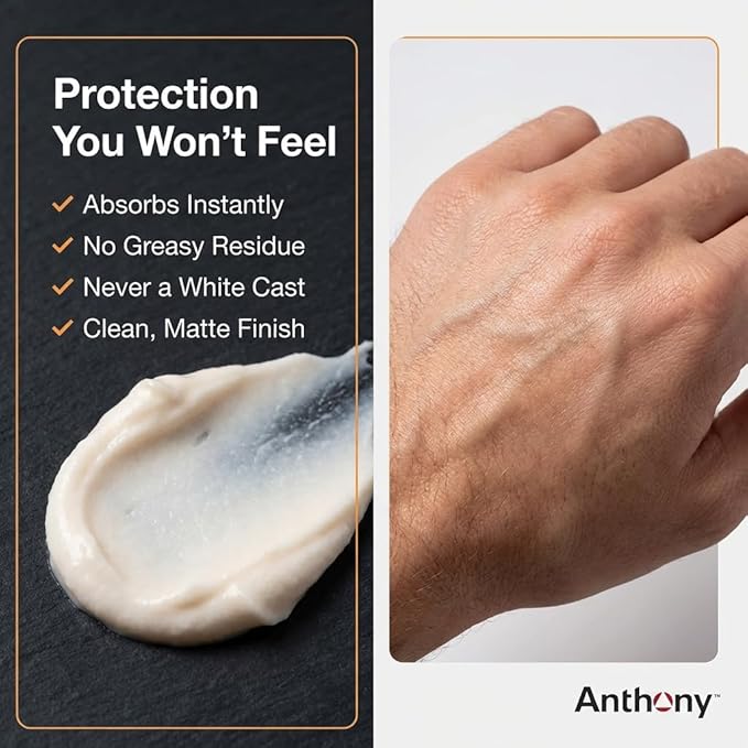 Anthony Day Cream SPF 30 Men’s Face Moisturizer with Sunscreen – Anti-aging Face Lotion and Broad-Spectrum Sunblock – Lightweight, Non-Comedogenic Formula for All Skin Types – 3 Fl Oz