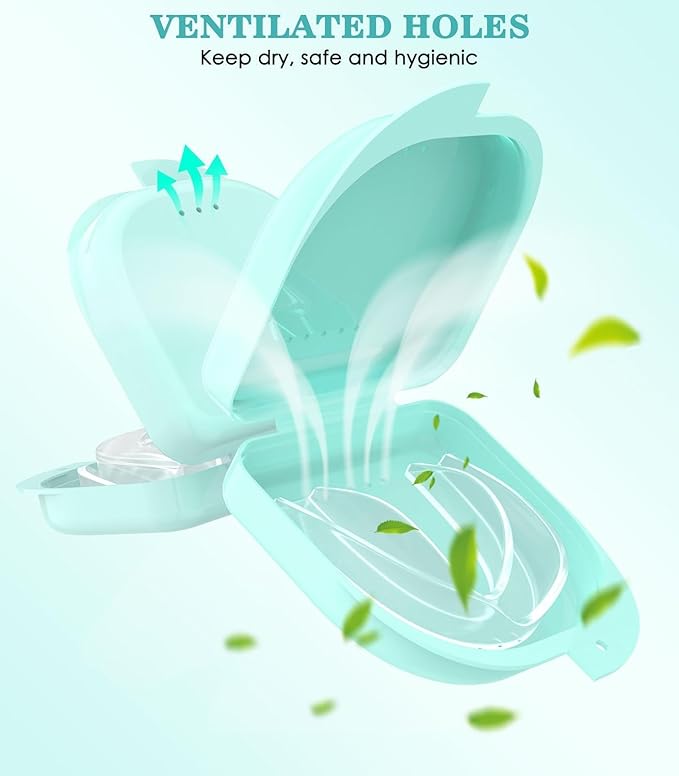 Anti Grinding Guard,Mouth Guards for Sleeping,Night Guards for Teeth Grinding for Adults,4 Pcs 2 Size Reusable Mouth Guard, Clear