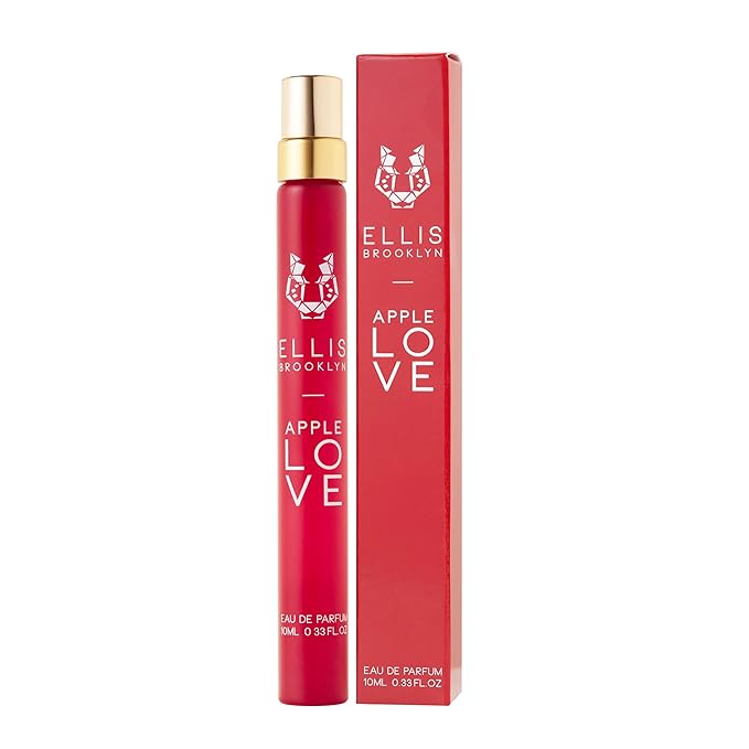 Ellis Brooklyn APPLE LOVE Eau de Parfum, Perfume for Women, Amber Gourmand, Apple Scented, Vegan, Cruelty-Free, Sustainable Ingredients, Made in USA – 10ml / 0.33 Fl Oz