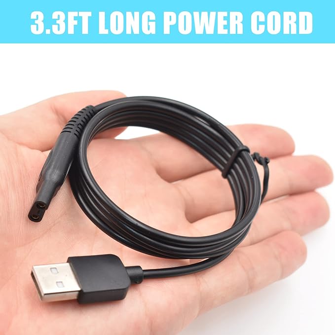 Charger Cable Compatible with Ufree/Brightup/VIKICON Beard Trimmer All-in-one Multifunctional Grooming kit Hair Clippers USB Cable