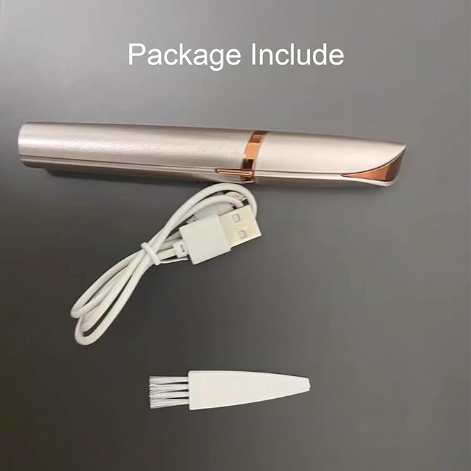 Eyebrow Trimmer,Electric Eyebrow Razor with Built-in LED Light,Rechargeable Eyebrow Remover for Women