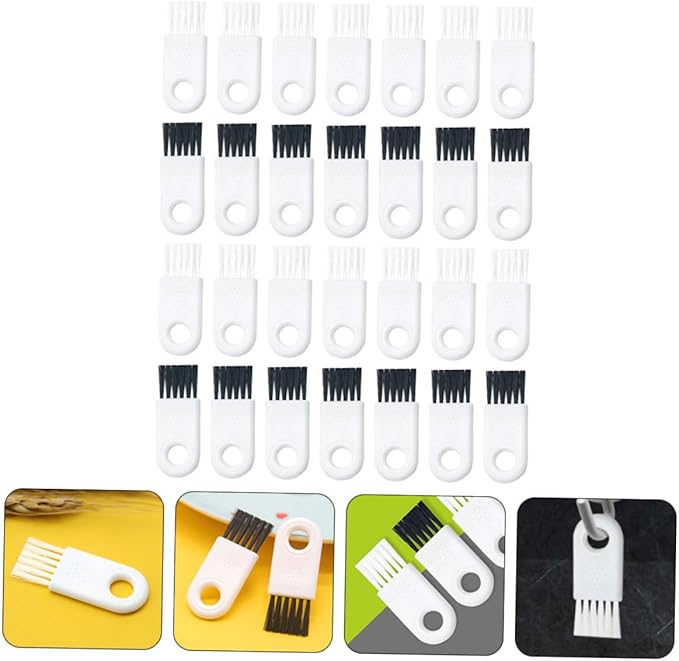 KOMBIUDA 30pcs Electric Shaver Cleaning Tools Brush for Keyboards and Hard Reach Spaces and Bristles for Grooming and Maintenance