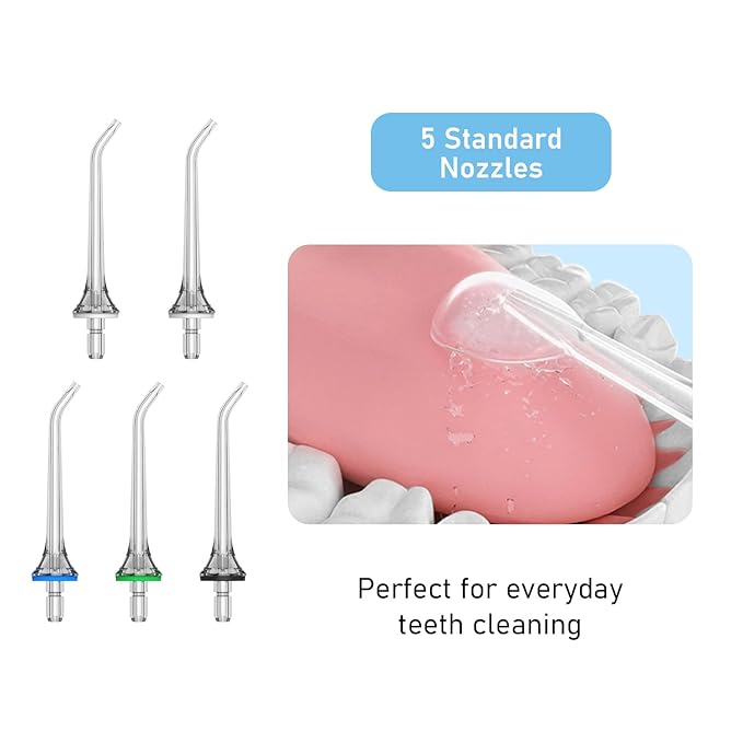 9 Pcs Replacement Nozzles for Y208 Water Flosser ONLY