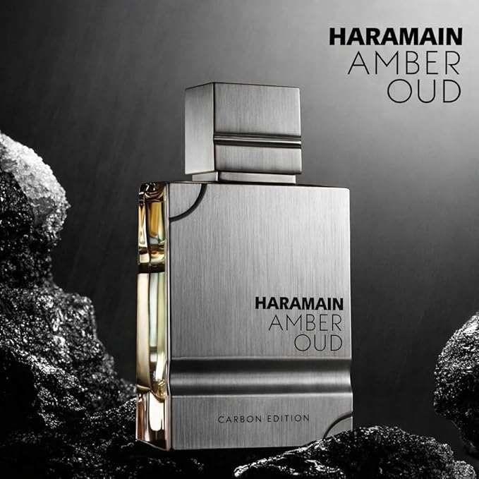 Al Haramain Amber Oud Carbon Edition Eau De Parfum Spray 60ml (2.0 oz) - Long-Lasting Men’s Cologne, Woody Aromatic Arabian Perfume with Premium Arabic Fragrance for Men