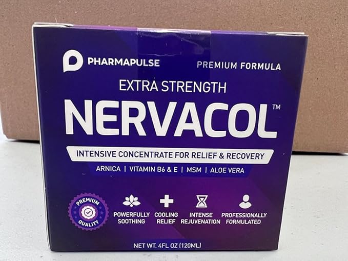 Pharmapulse Neuropathy Nerve Therapy & Relief Cream - Maximum Strength Relief Cream for Foot, Hands, Legs, Toes Includes Alpha Lipoic Acid, Arnica, Vitamin B6, Aloe Vera, MSM - Effective Soothing 4oz
