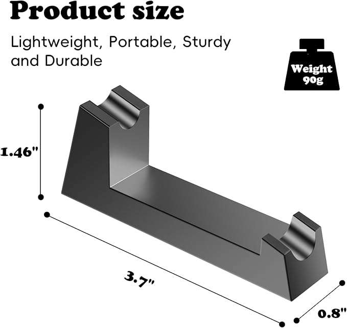 Aluminum Alloy Razor Stand, Safety Aluminum Men's Shaving Stand Black for Bathroom Countertops, Compatible with Henson AL13, AL13-M and Ti22, Anti-Rust and Durable