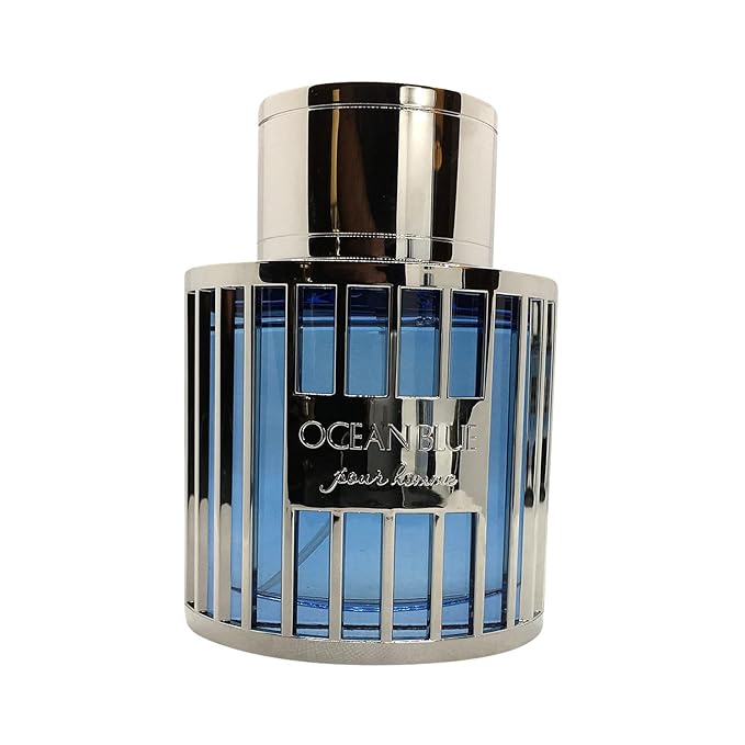 Maison d'Orient Ocean Blue Eau de Parfum 3.4 oz - Aromatic Woody Mens Cologne with Fresh Citrus Woods and Vanilla loved for its long lasting trail and compliment catching aroma