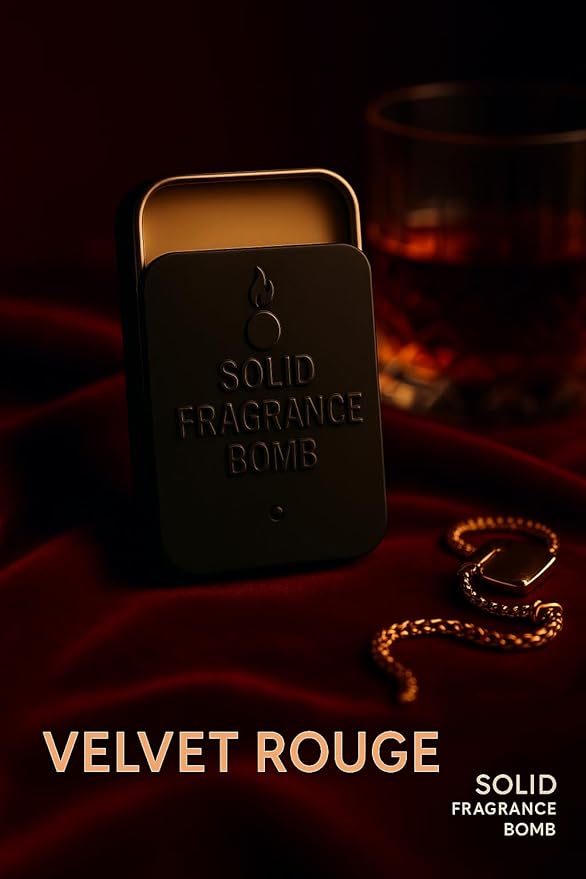 – Premium All-Natural Solid Cologne for Men & Women | Long-Lasting, TSA-Safe, Alcohol-Free, Halal, Handmade Travel Fragrance Balm (Velvet Rouge 540)