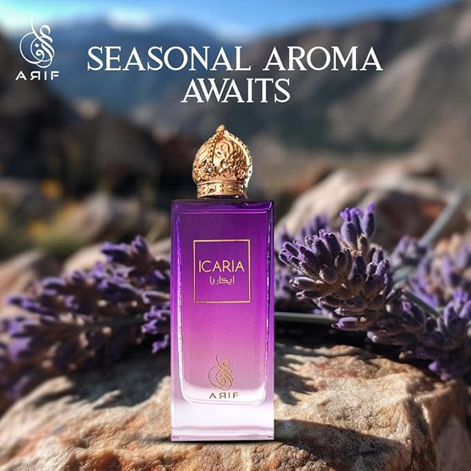 ARIF Icaria Perfumes – Fruity Floral Eau de Parfum for Women – Long-Lasting, Fresh Pear, Iris, Jasmine, Orange Blossom & Patchouli – Elegant & Luxurious Perfume – 3.4 oz