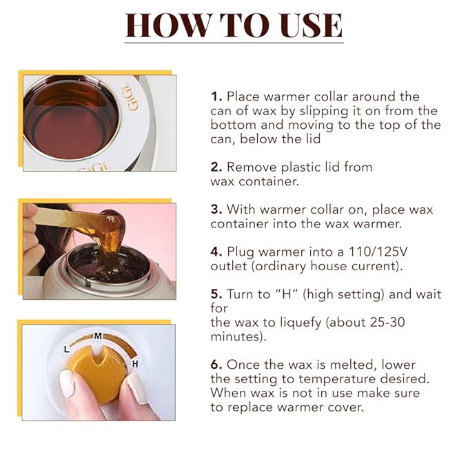 GiGi Hair Removal Wax Warmer, with All Purpose Honee, for 14 oz Wax Cans