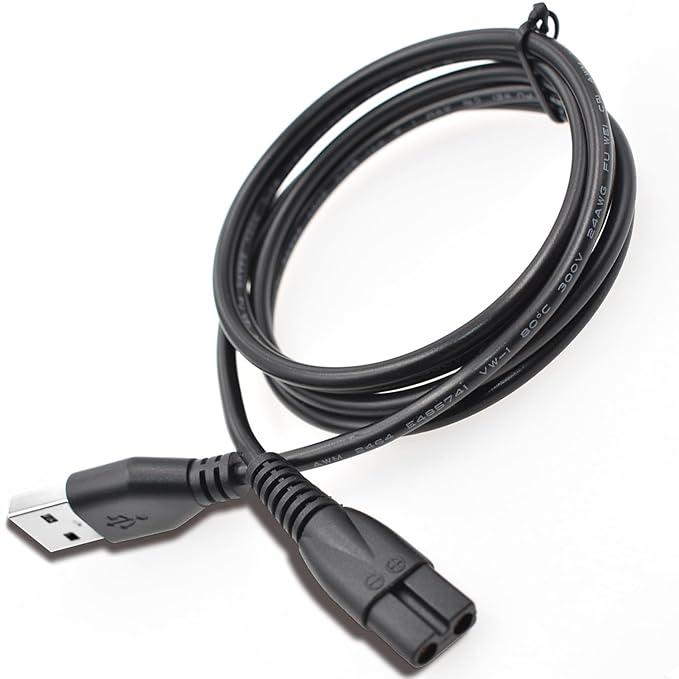 Charger Cable Compatible with Meridian Grooming Electric Shaver Trimmer Replacement Charging Cable Power Cord Supply Adapter