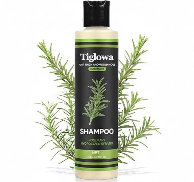 Alisanda Organic Rosemary Hair Growth Shampoo, Natural Thickening & Strengthening Shampoo with Hydrolyzed Keratin and natural extract of rosemary