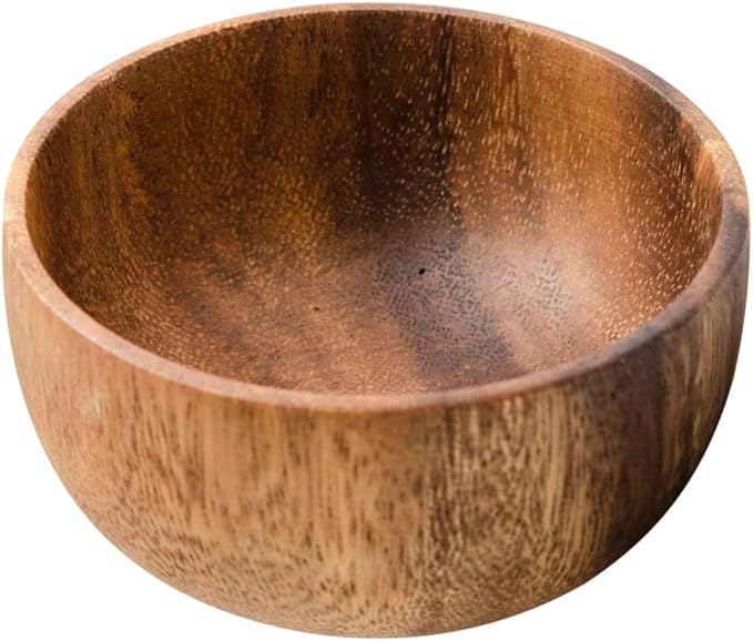 Wooden Shaving Bowl, Shaving Soap & Cream Bowl for Men Classic Style Easy to Lather Fits Wet Shaving (3#)
