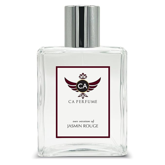 CA Perfume Impression of Jasmin Rouge For Women Amber Floral Fragrance Long Lasting Womens Perfume Eau De Parfum 3.4 Fl Oz 100ml