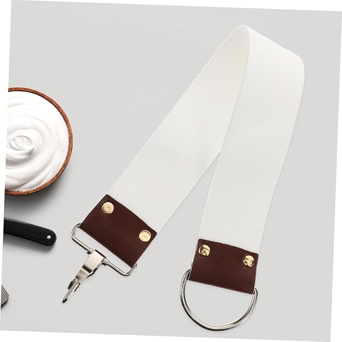 Professional Dual Layer Canvas Sharpening Strop for Straight Maintenance Portable Shaving Belt Reduces Discomfort Maintains Sharpness for Barbers and Home Use