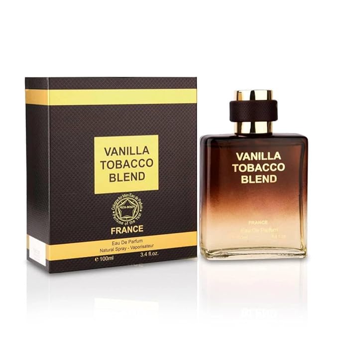 META-BOSEM Vanilla Tabaco Blend for Men Cologne Fresh Fragrance, Eau de Parfum Natural Spray - Woody and Vanilla Scent - Holiday Gift, 3.4 Fl Oz/100 Ml