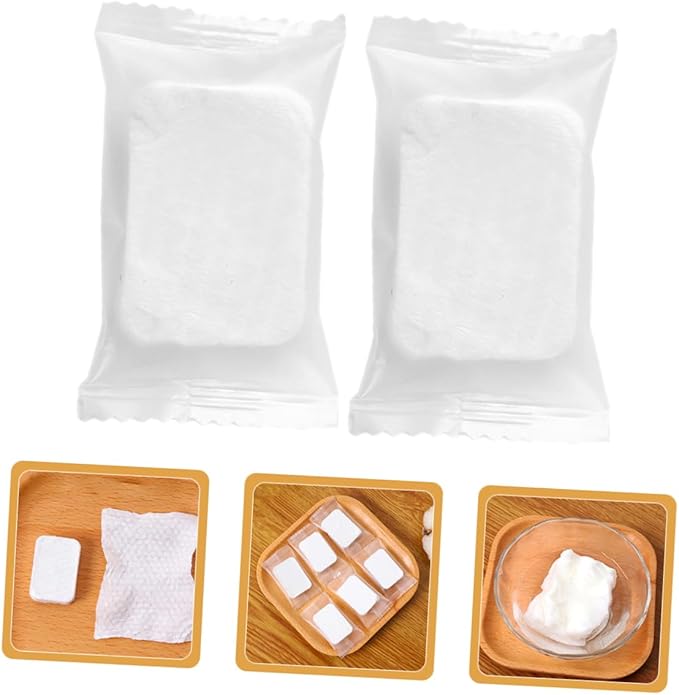 Compressed Makeup Remover Pads Non-Woven Facial Cleansing Rounds for Makeup Removal Skin Care and Nail Polish Pack