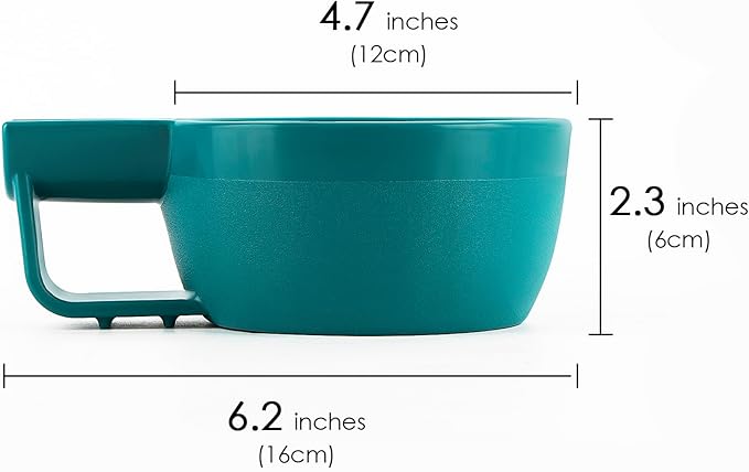 Linkidea Plastic Shaving Soap Bowl with Non-slip Handle, Wide Mouth, Large Capacity, Easier to Lather Ridges, Wet Razor Shave Cream Bowl for Men (Blue)