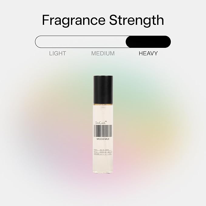 DedCool Eau de Parfum | Mochi Milk | Peach Nectar, Marshmallow & Sweet Rice Milk | Clean, Long-Lasting Unisex Fragrance | Non-Toxic, Vegan | 15 mL