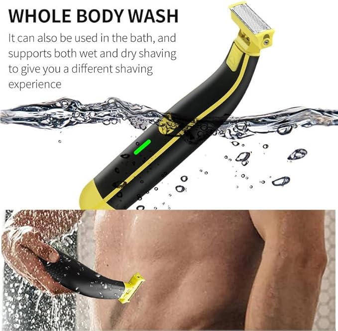 Wet and Dry Electric Shaver Cleaner, Electric Razor for Men, Rechargeable Wet & Dry Shaver, Non-Slip, Durable, Fast Shaving (1PC)-Model #11
