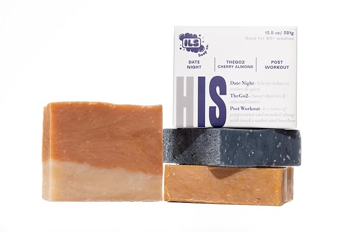 ILS Soap Co.– All-Natural Soap bar for Men & Women – Cold Process, Handmade in the USA