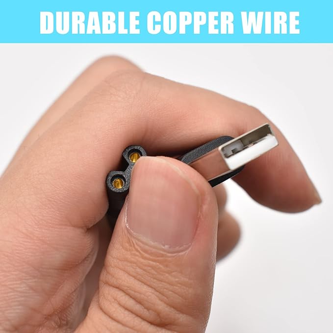 Universal Hair Clipper Charger Cord, Replacement Charger Cable Compatible with Various Dog Clippers,Fit oneisall Dog Clippers,Fit SUPRENT Hair Clippers etc, 5V Power Adapter Charging Line