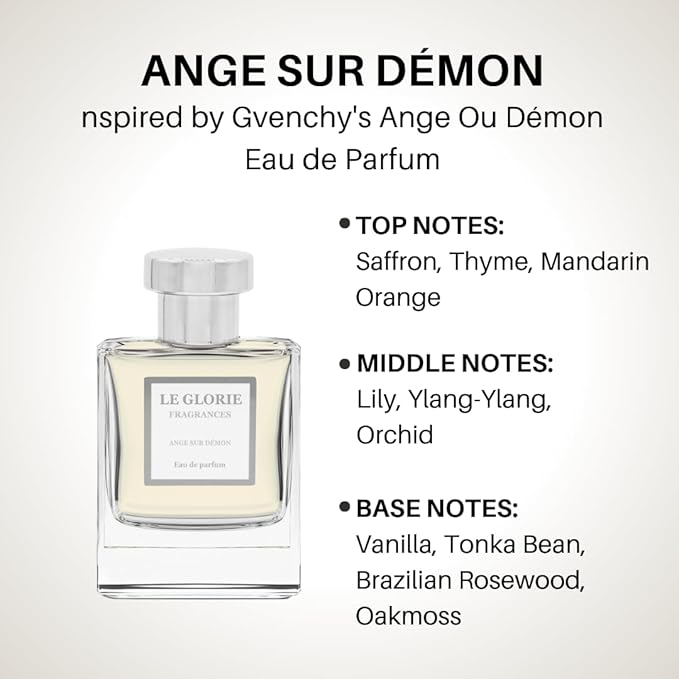 Inspired by Gvenchy's Ange Ou Démon Eau de parfum, Ange Sur Démon EDP, Long Lasting Luxury Perfume Spray for Men, Cruelty Free - 1.7 oz 50ml
