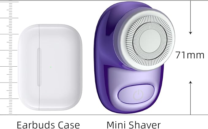 Mini Electric Shaver, Pocket Size Electric Shaver for Men Women, Rechargeable Easy One-Button, Portable Powerful Waterproof Razor for Travel Office Business Trip (1Pack)