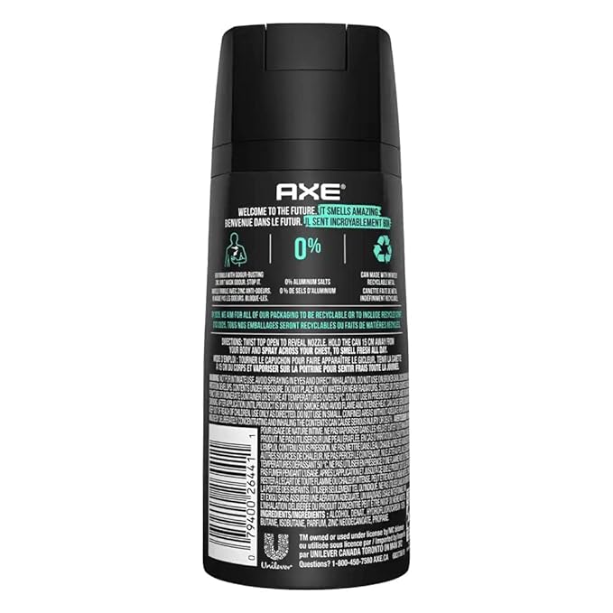 AXE Body Spray for Men Apollo 4 oz (Pack of 3)