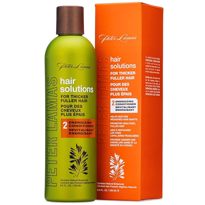 Peter Lamas Hair Solutions Scalp Energizing Hair Growth Conditioner - Biotin, Vitamin B, Trichogen, Baicapil, Aloe & Botanicals for Thicker, Fuller Hair, Anti-thinning, Reduced Flaking and DHT Buildup