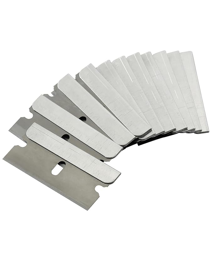 Bates- Single Edge Razor Blades, 200 Pack, Silver, Razor Blades Single Edge, Straight Edge Razor Blade, Scraper Blades, Single Edge Blades, Single Edge Razor Blade, Straight Edge Razor Blades