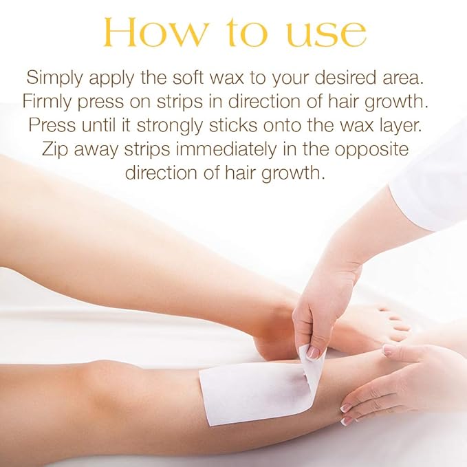 GiGi Non Woven Cloth Epilating Roll for Hair Removal, Facial Waxing Strip Roll For Soft Waxes, 50 Yards