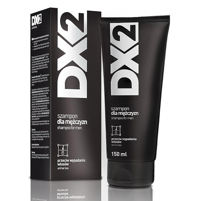 DX2 - Prevent Hair Loss Shampoo for Men - Restores Follicles, Improve Thinning Strands with Pronalen Fibro Actif & Aloe Juice - 150ml