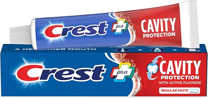 Crest Cavity Protection Toothpaste Regular - 8.2 Ounce (Pack of 4)