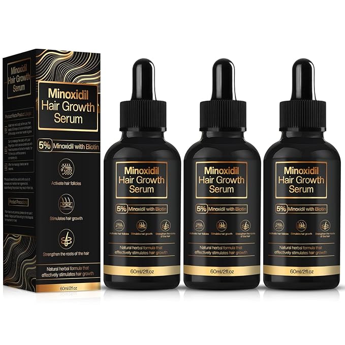 5% Minoxidil Hair Growth for Men and Women, Minoxidil Hair Growth Serum, Promotes Hair Growth, Strengthens Hair Follicles, Helps Prevent Hair Fall and Hair Loss