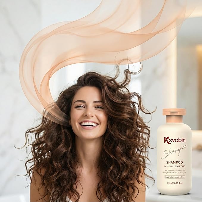 Hair Growth Shampoo for Thinning Hair for Women & Men, Thickening & Strengthening Hair Roots with Gently Cleanse to Prevent Hair loss - Biotin Shampoo with Ginger, Caffeine, Rosemary, Ginseng