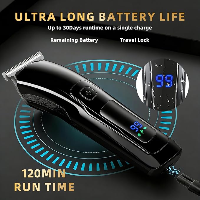 Beard Trimmer for Men, 20 Length Settings, 14-in-1 Cordless Grooming Kit, Waterproof Electric Razor for Men with A Razor Stand, Hair Trimmer, Nose Hair Trimmer, Cordless Hair Clippers