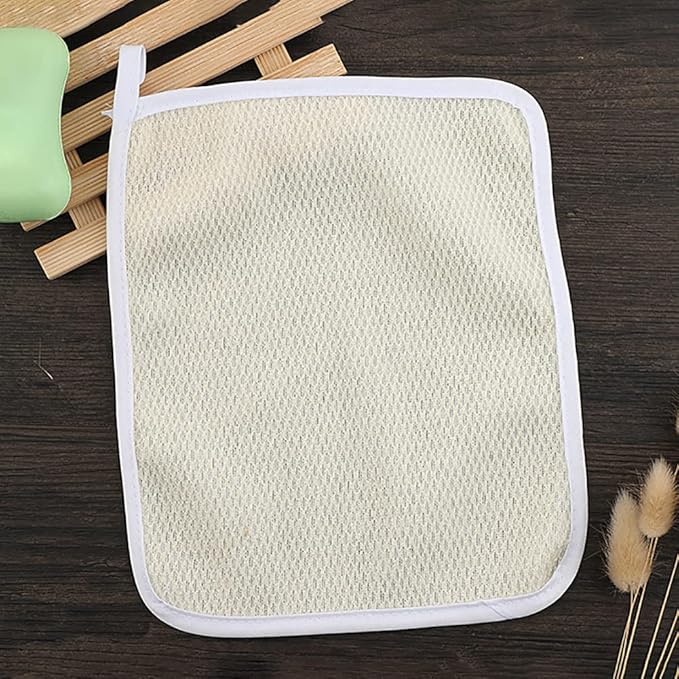 3 Pcs Exfoliating Shower Towels Nylon Washcloth Towel Body Wash Cloth Face Body Scrubber Towel Soft Weave Bath Cloth Massage Scrub Cloth for Women Men