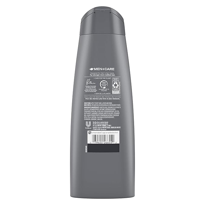 Dove Men+Care Fortifying 2 in 1 Shampoo and Conditioner for Resilient and Thicker Hair Thick and Strong with Caffeine Helps Strengthen Thinning Hair 12 oz