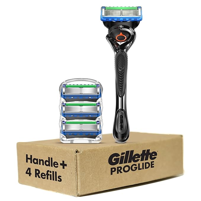 Gillette Fusion ProGlide Razor for Men, Handle + 4 Blade Refills, Holiday Gifts for Men