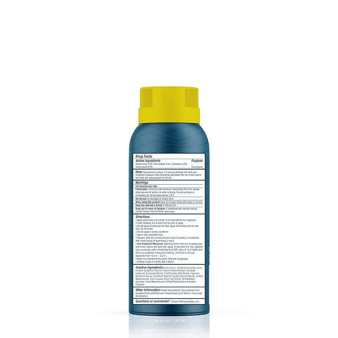 Oars + Alps Sunscreen Spray for Face & Body Spray Sunscreen Infused with Vitamin C & Antioxidants, No White Residue, Water & Sweat Resistant, All Skin Types, Lightweight, Hydrating, SPF 50, 1.87 Oz