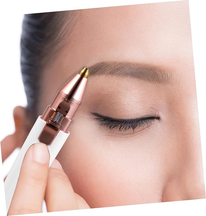 SAFIGLE 1pc Eyebrow Trimmer Shaving Woman Brows Shave Female Smooth Hair Electric Rechargeable Black Razors Removal Lipstick Shape Trimmer Personal Care Device Eyebrow Razor Alloy